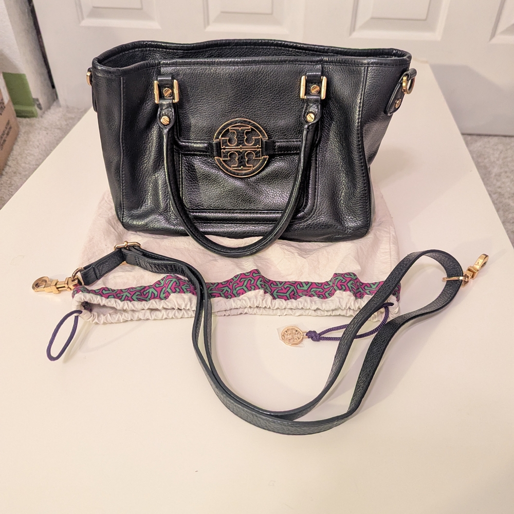 Pre-loved Tory Burch Black Leather Satchel
